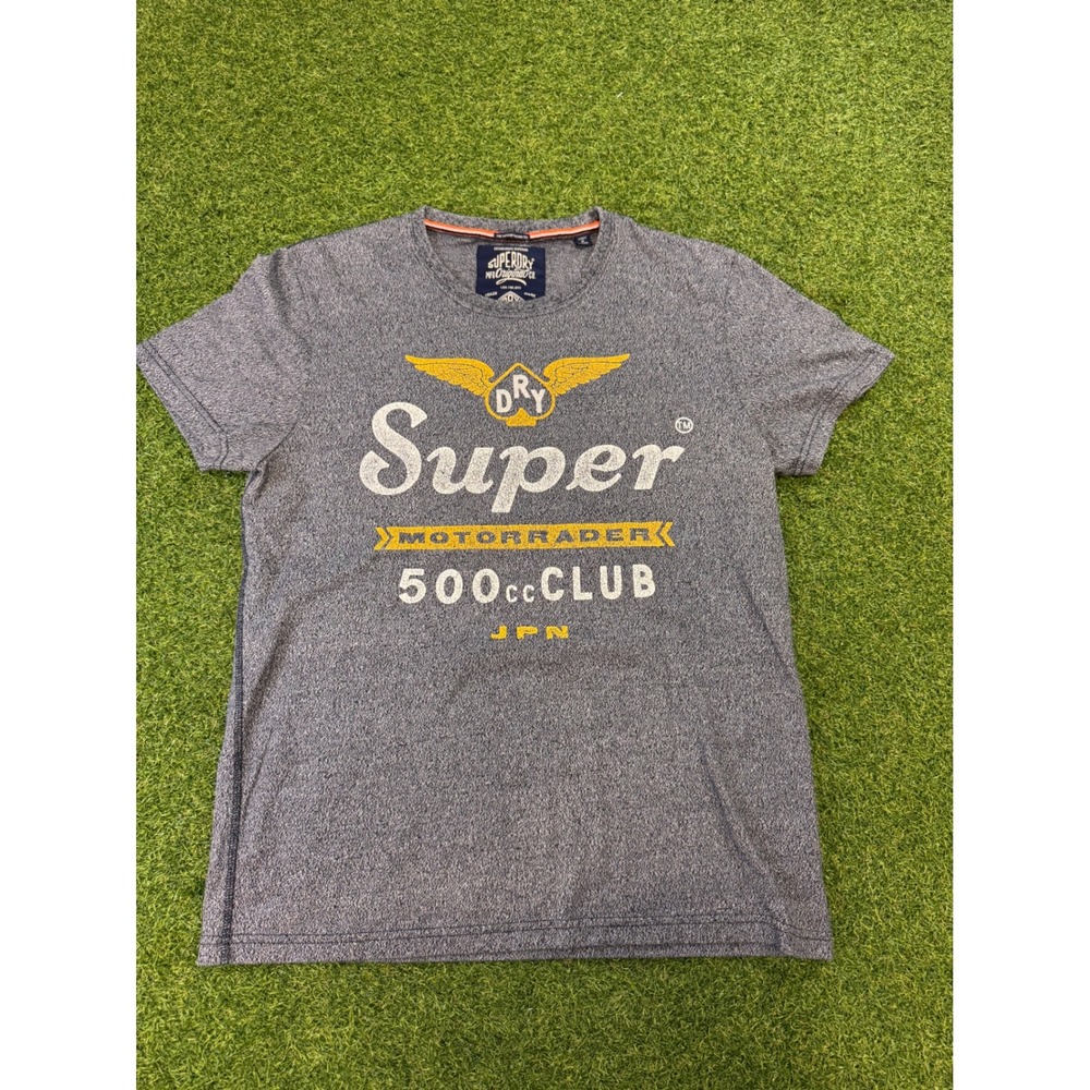 Superdry Mens Motorrader 500cc Club Vintage Racing Tee‎ Grey Marl XL